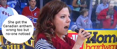 National Anthem Disasters: Alexis Normand forgets the words to the US anthem