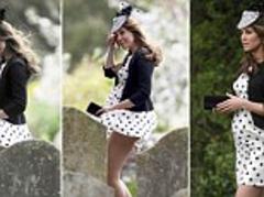Kate Middleton does a Marilyn: Gust of wind that lifted Duchess of Cambridge's dress