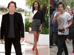 Keanu Reeves, Zoe Saldana and One Direction’s Harry Styles Lead Today’s Star Sightings