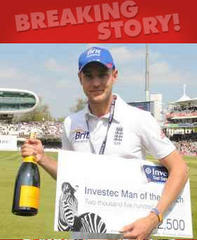 Broad's spell delights Cook