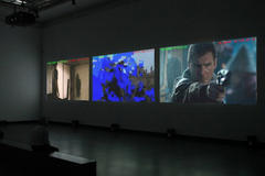 'the pirate cinema' monitors popular torrents to create a video wall of piracy