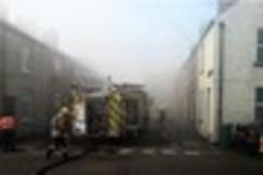 i jumped up and ran out...  i saw smoke and the house was gone